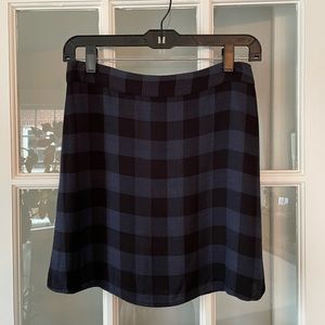 Reformation gingham mini skirt size 4 small